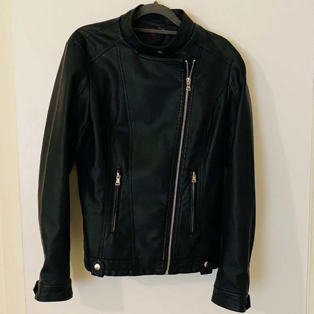 Faux Leather Biker Jacket